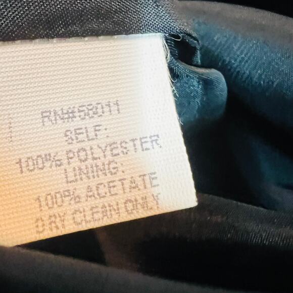 David Meister Sleeveless Sheath Dress Cocktail Black Basic V Neck Pockets - 8 - Picture 6 of 6